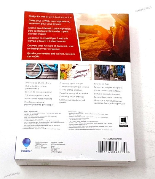 Corel PaintShop Pro X9 PC NEW Rtl Box