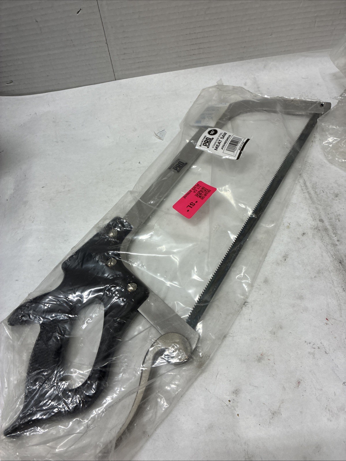 Commercial 16" Stainless Steel Butcher Hand Meat Saw Blade MS-16 Butcher Series