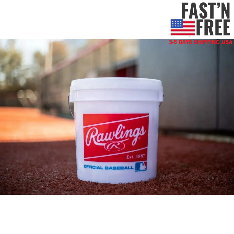 (24 Pack) Rawlings Bucket of Official League Recreational Grade OLB3 Baseballs