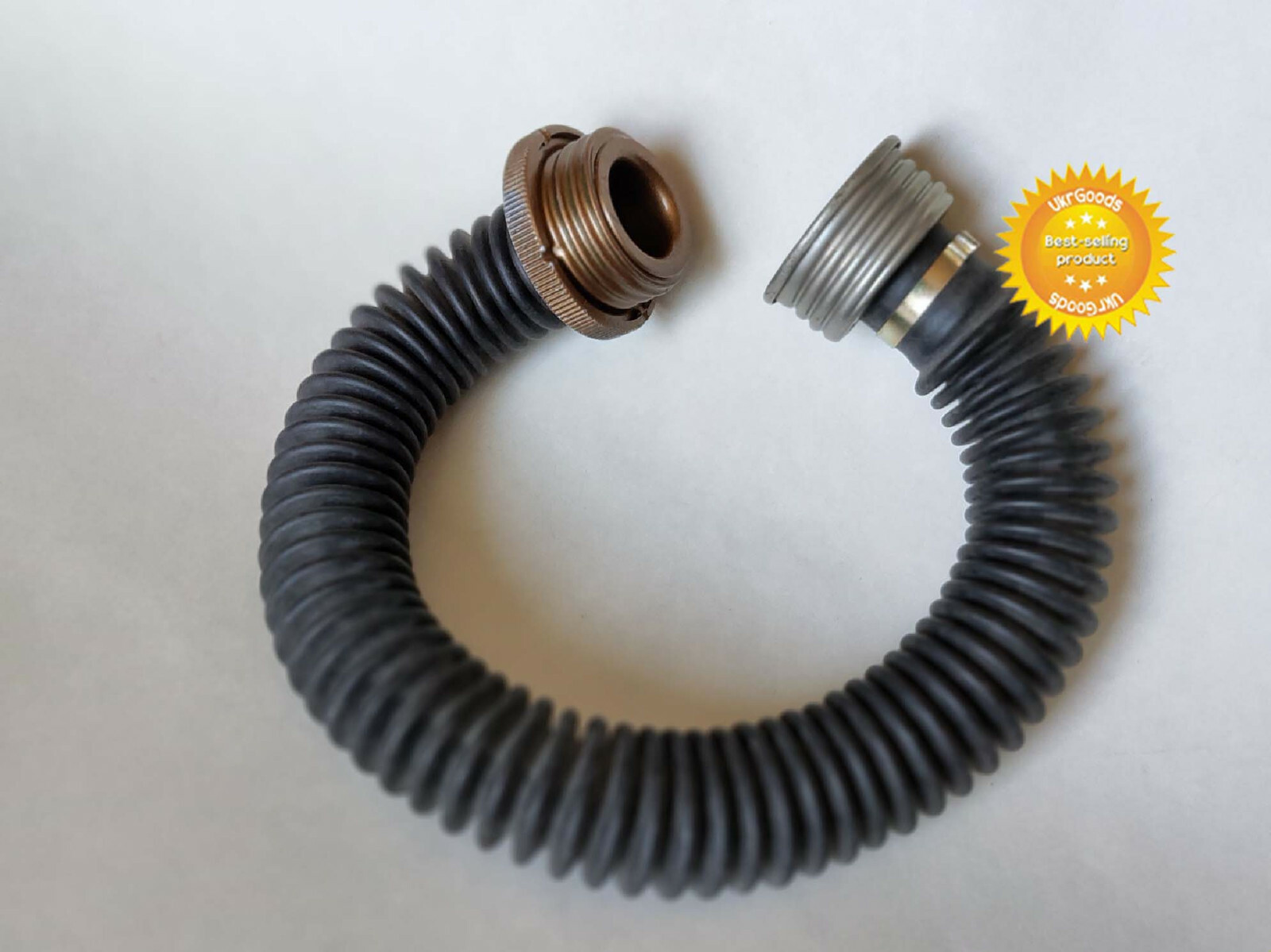 Black Hose Tube Pipe Soviet Russian Military Gas mask GP-5 Rubber 40mm Original