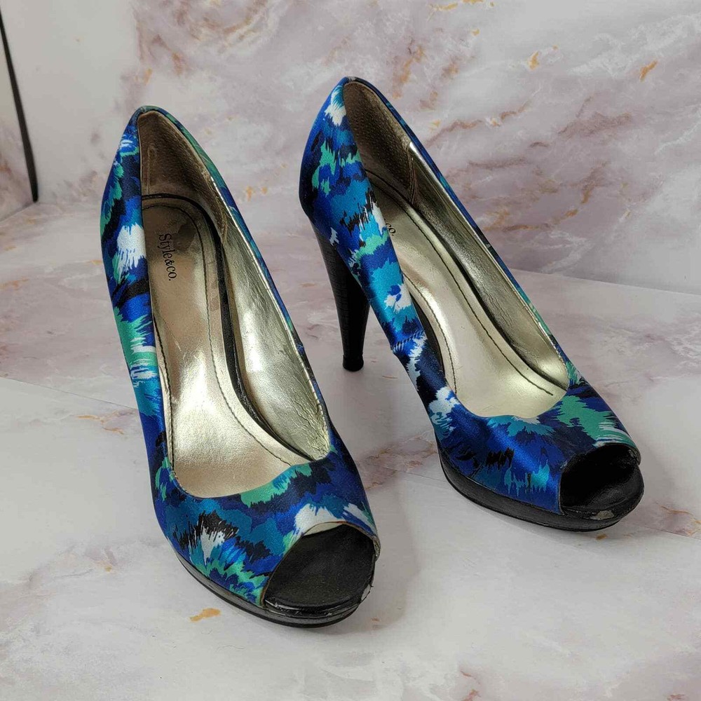 Style & Co Tie dye Open Toe Heel