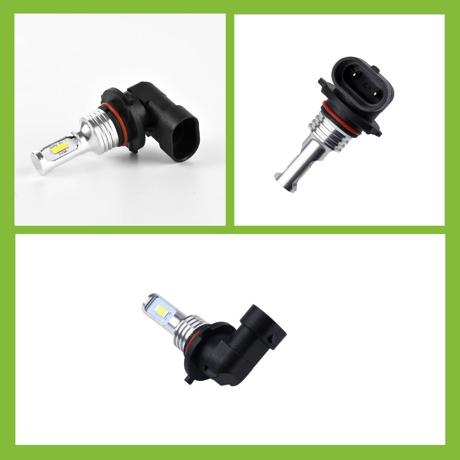 9005 H11 LED Headlight KIT Combo Bulbs 10000K High&Low Beam Super Bright White