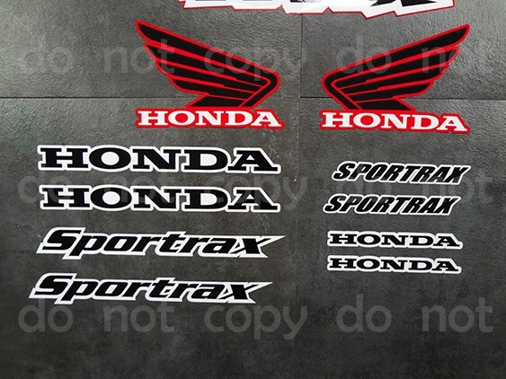99-04 400ex Decals Graphics stickers 12pc ATV Quad calcos Sportrax 4 Stroke