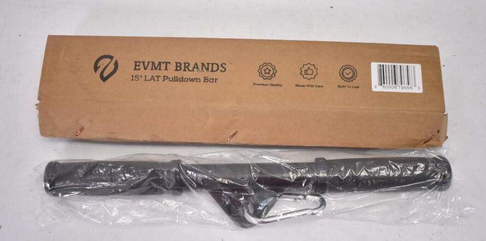 EVMT 15" LAT Pulldown Bar Essential Home Gym Equipment For Cable Machine