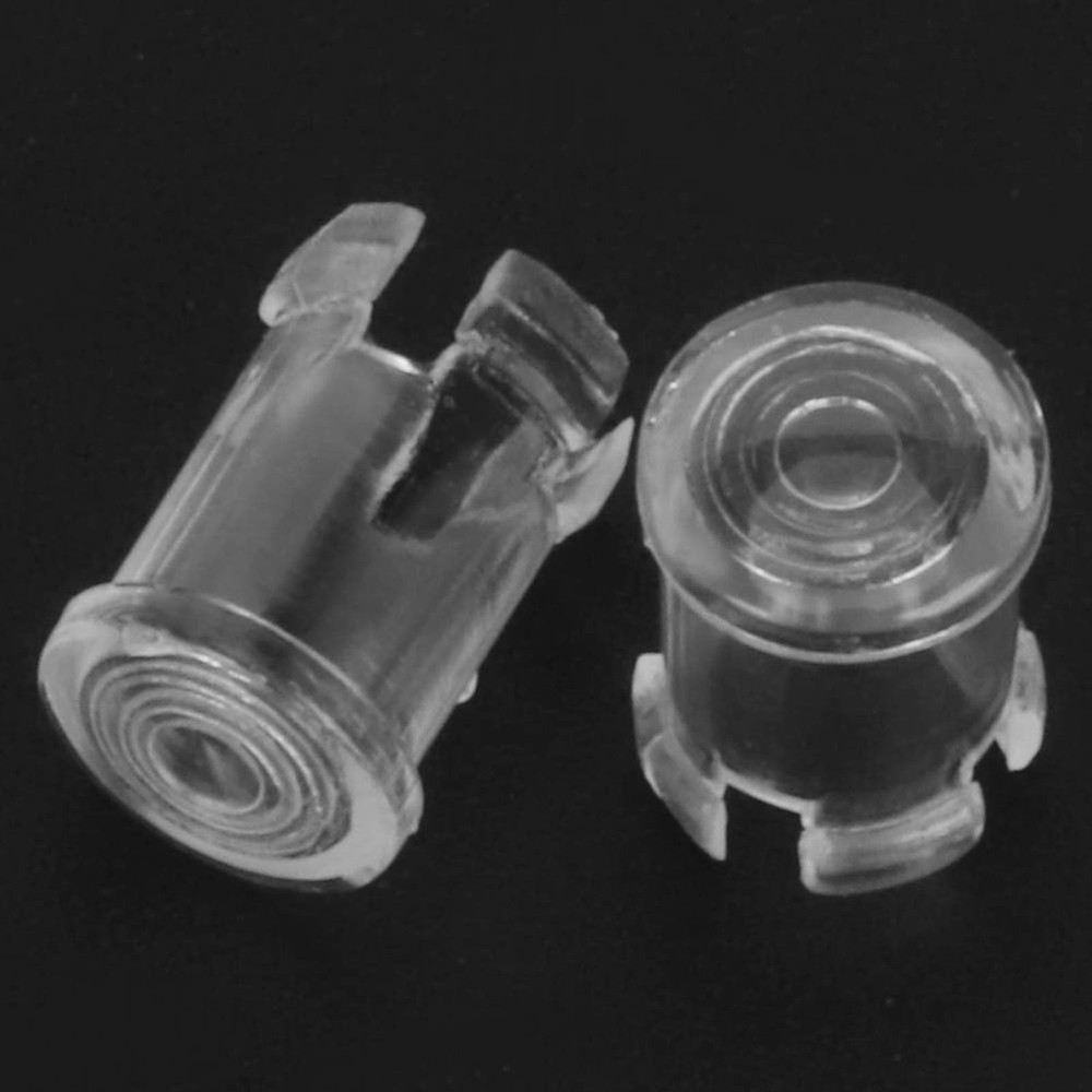 100Pcs Nylon LED Light Emitting Diode Transparent Lamp Light Caps Protective WT