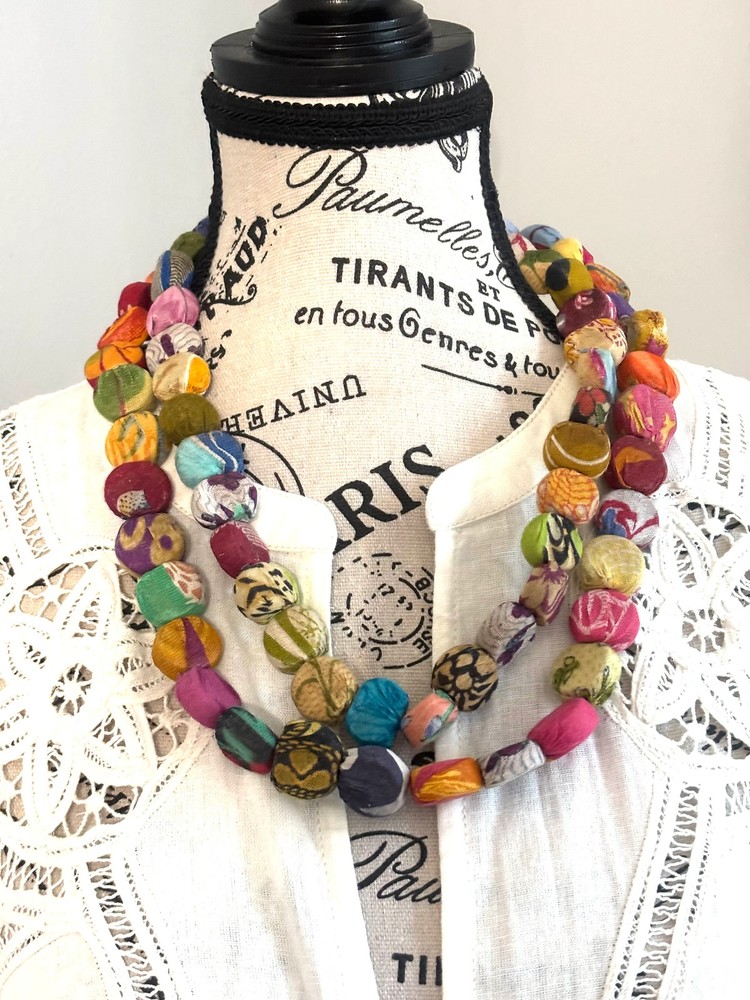 Kantha Pastille Necklace