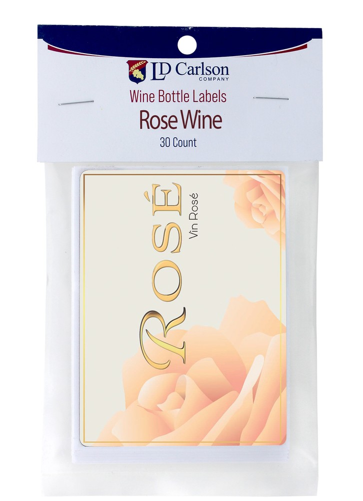Rose Wine Labels 30/Pack Varietal Collection
