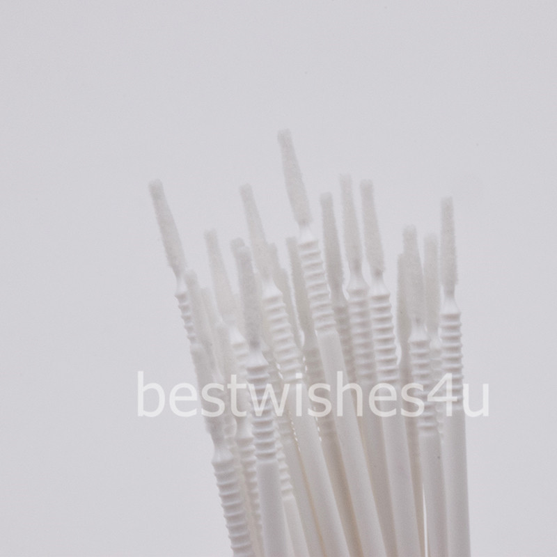 Dental Disposable Micro Brush Bendable Applicator Tips Long Cylidner Stick Shank