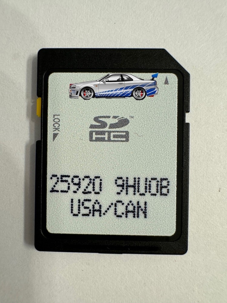 2018 2019 Navigation SD MEMORY CARD MAP 25920- 9HU0B