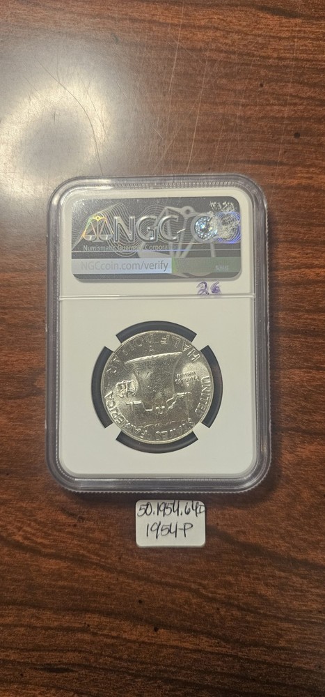 1954-P Franklin Half Dollars NGC MS64 Brilliant Uncirculated