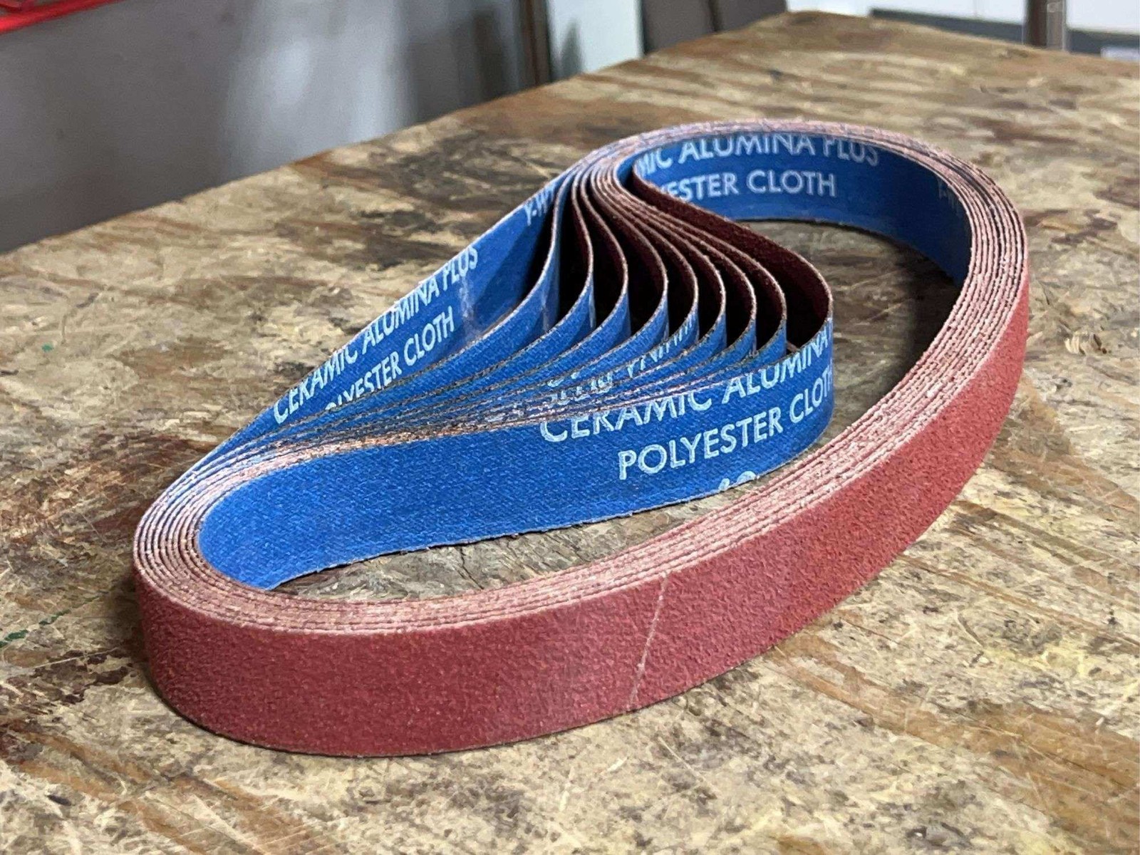 Norton Sanding Belts 1 x 30 60 Grit Ceramic Alumina Polyester Cloth 50 Pack