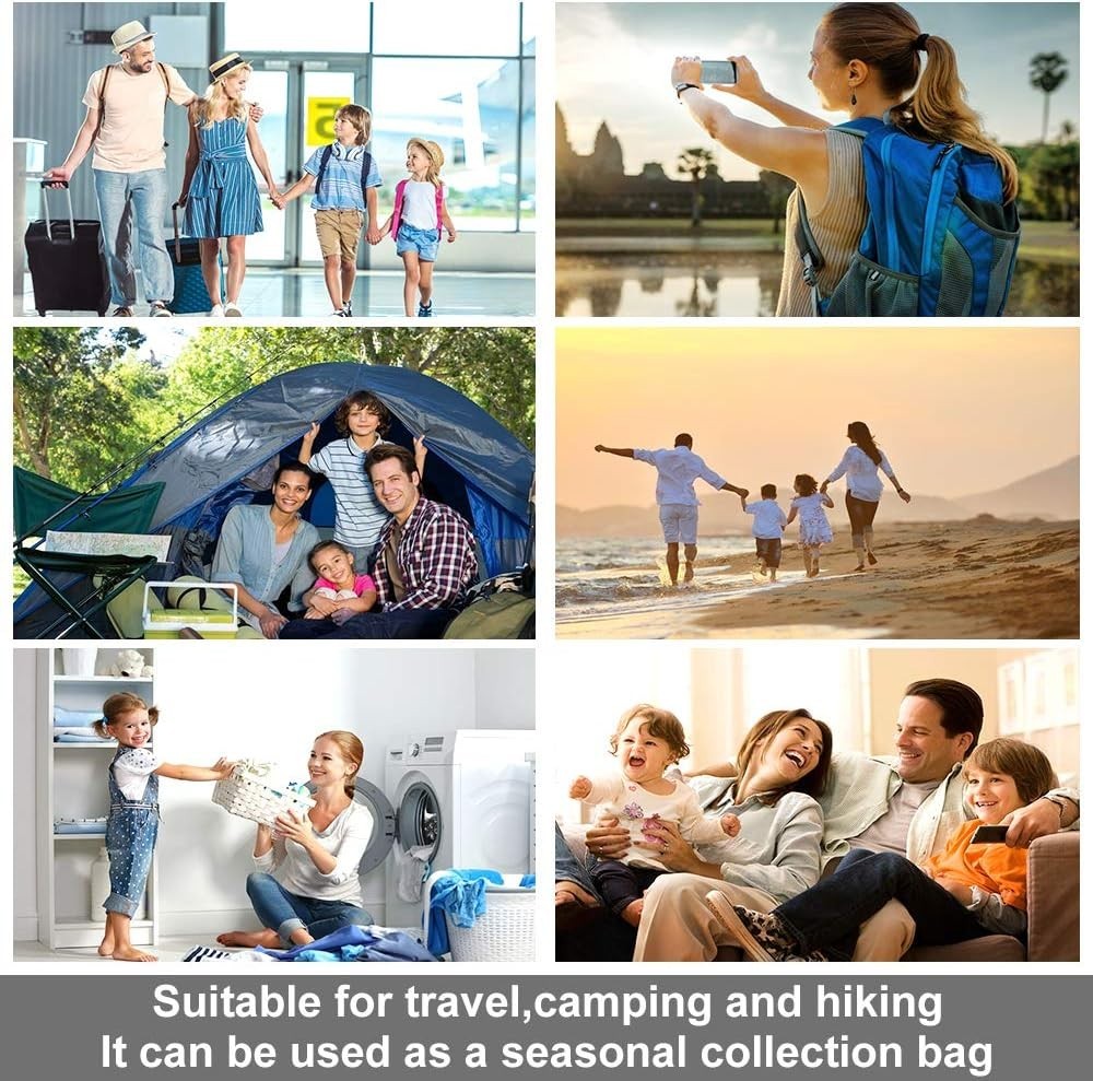10 Pack Travel Compression Bags - Space-Saving Storage Solutions for All Needs