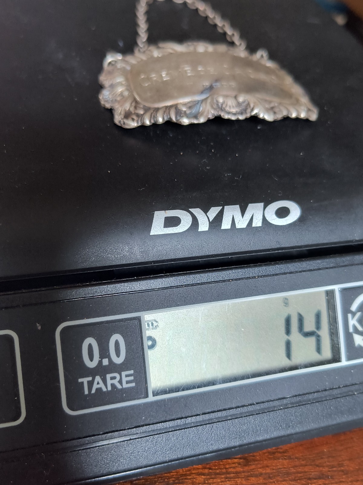 VTG 1965 Sterling Silver 925 Creme de Cacao Liquor Decanter Tag DJS British