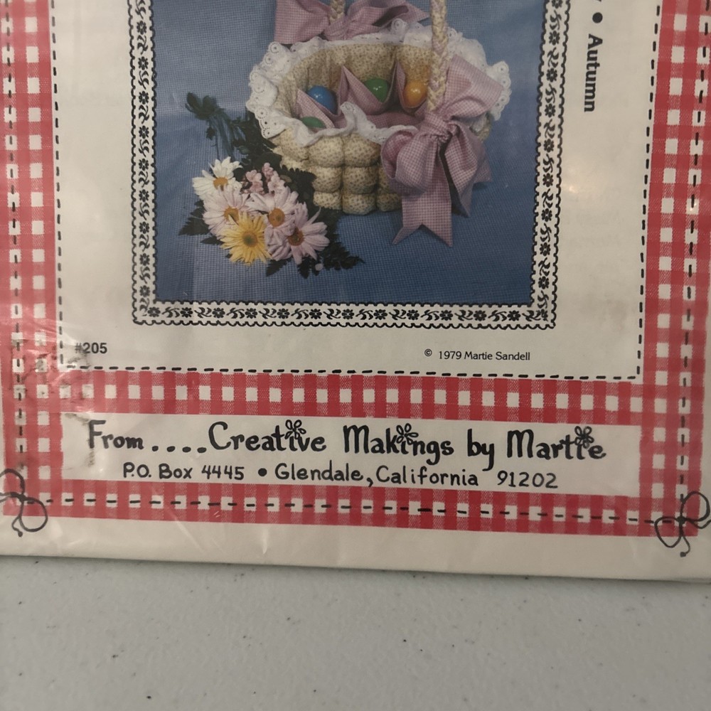 Patchwork Biscuit Basket Pattern for All Seasons By Creative Makings By Martie