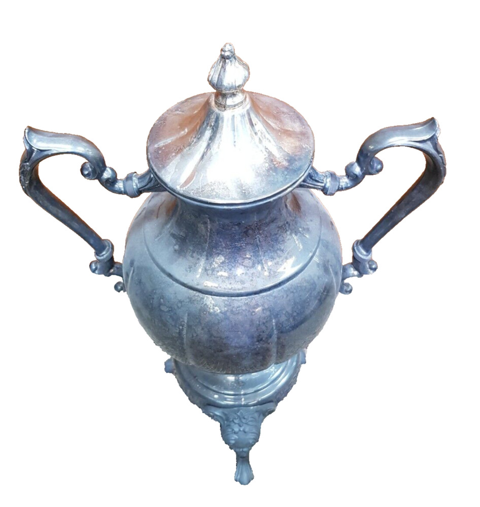 Sheridan Silver Silverplated Tea/Coffee Pot w/ Stand Warmer Burner