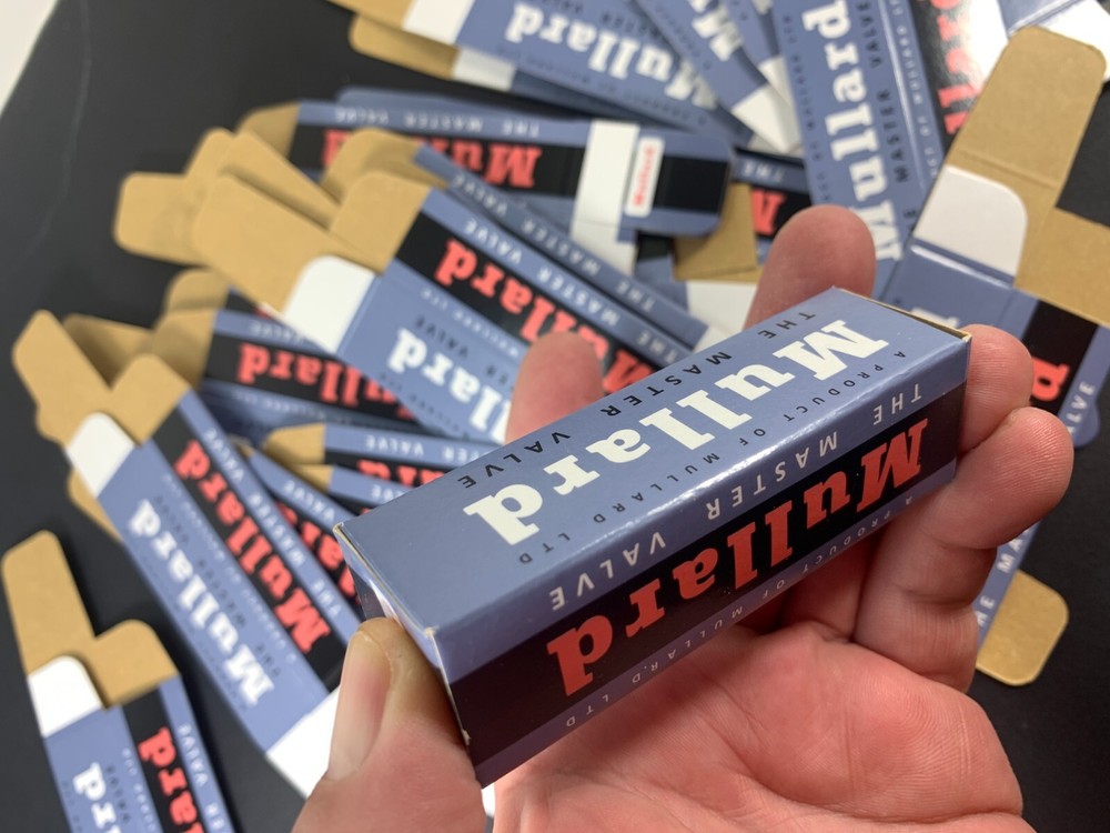 10 x Mullard BLANK CARTON BOX for Audio Tubes ECC83 ECC803S E188CC 12AX7