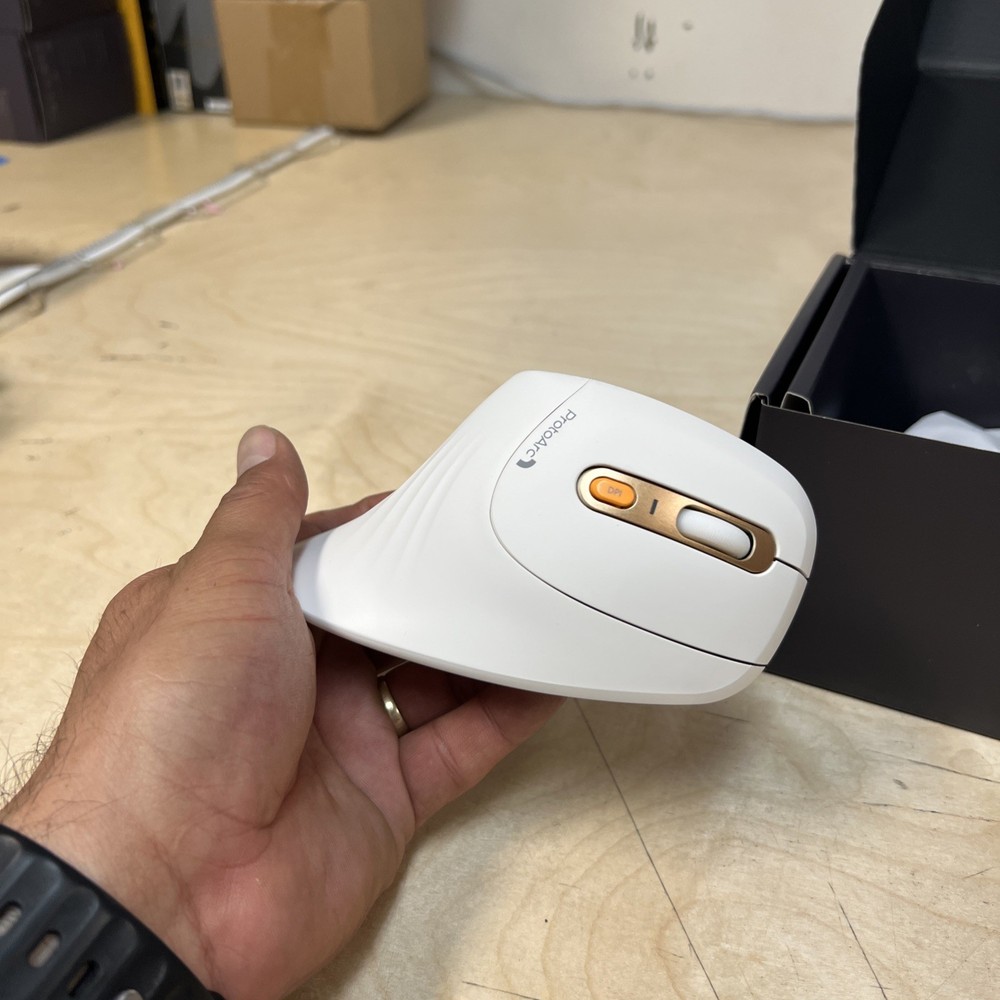 ProtoArc Ergonomic Mouse, EM11 NL Bluetooth Rechargeable Wireless Vertical Mouse