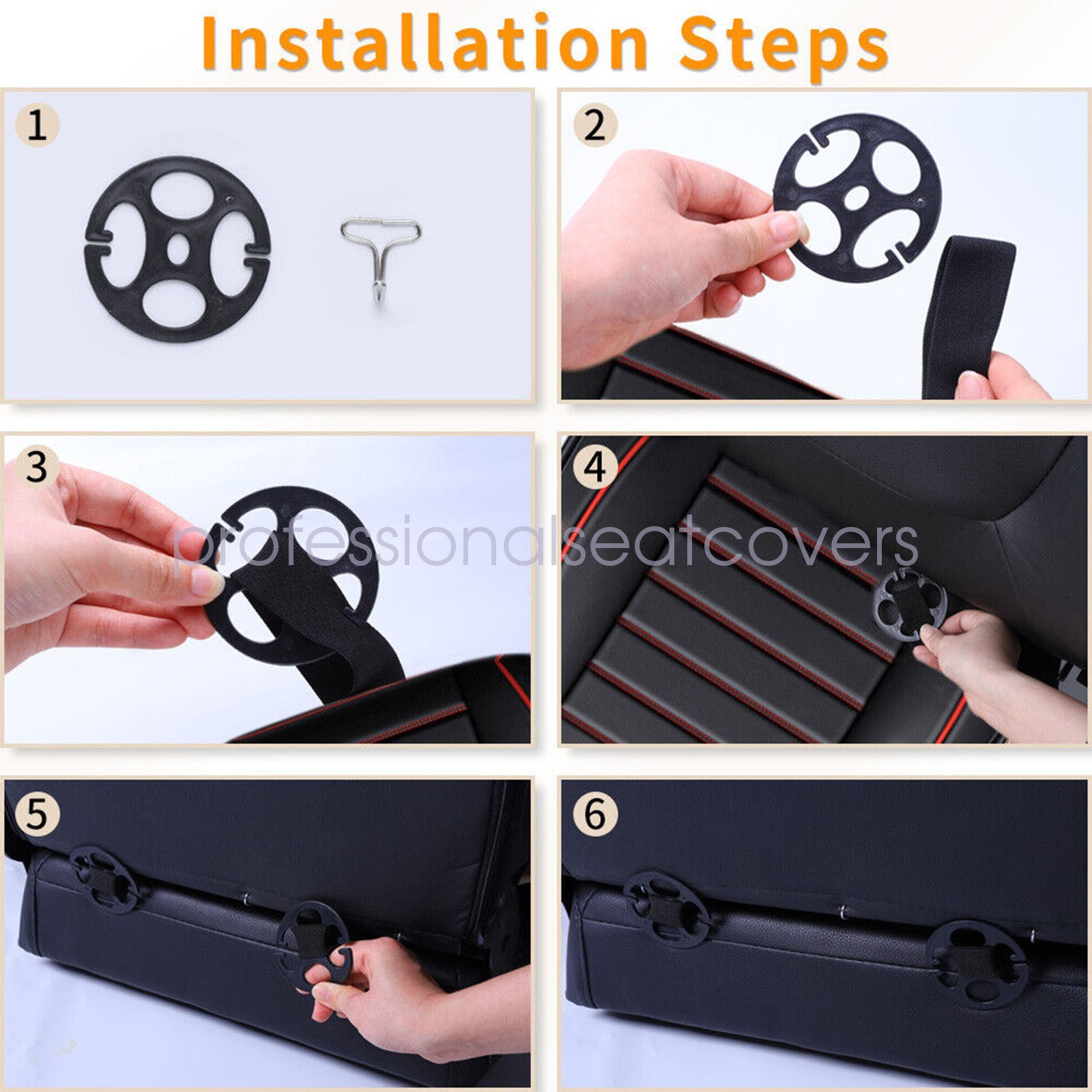 Fit For BMW Car Seat Cover Full Set PU Leather 5-Seats Front + Rear Protector US