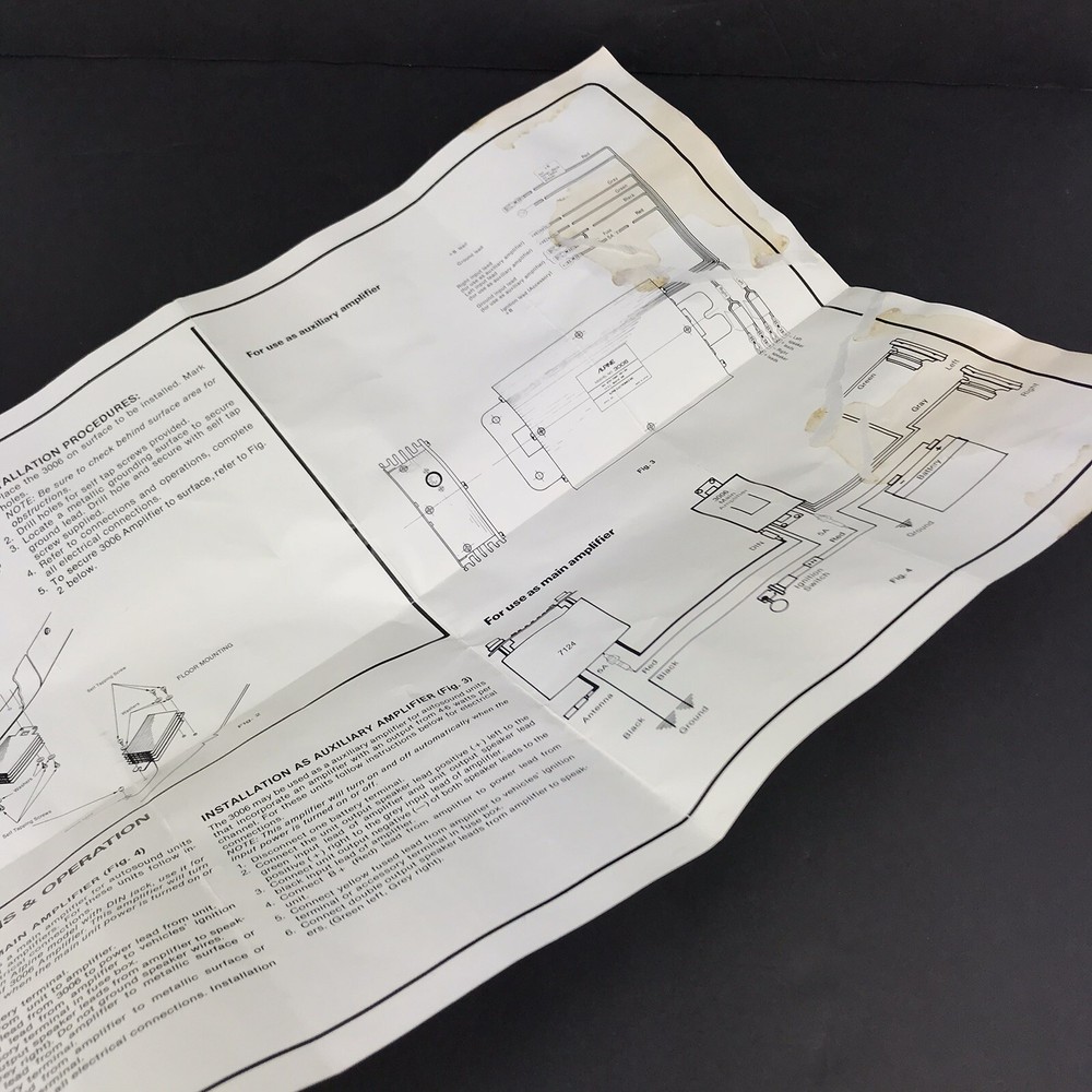 Alpine 3006 Main Amplifier Owner’s Manual