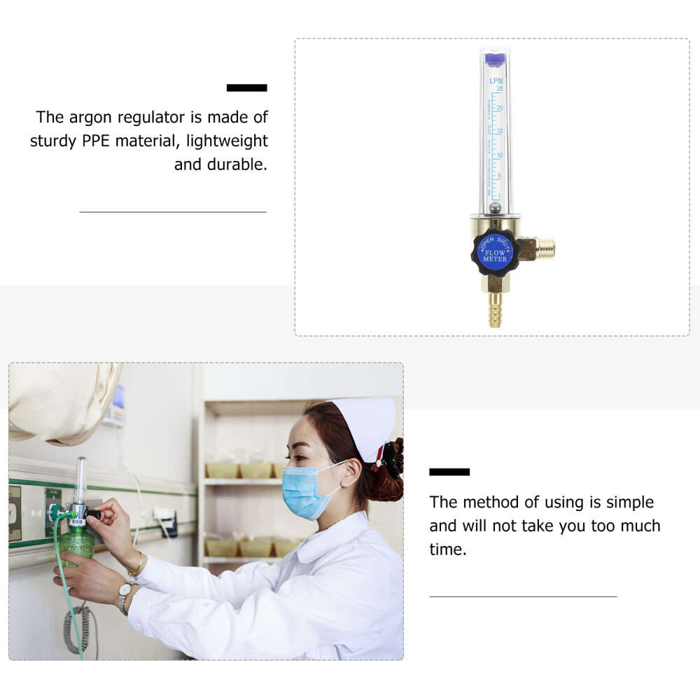 Cfm Argon Gas Flowmeter Regulator Gauge Pressure Electronics Industry