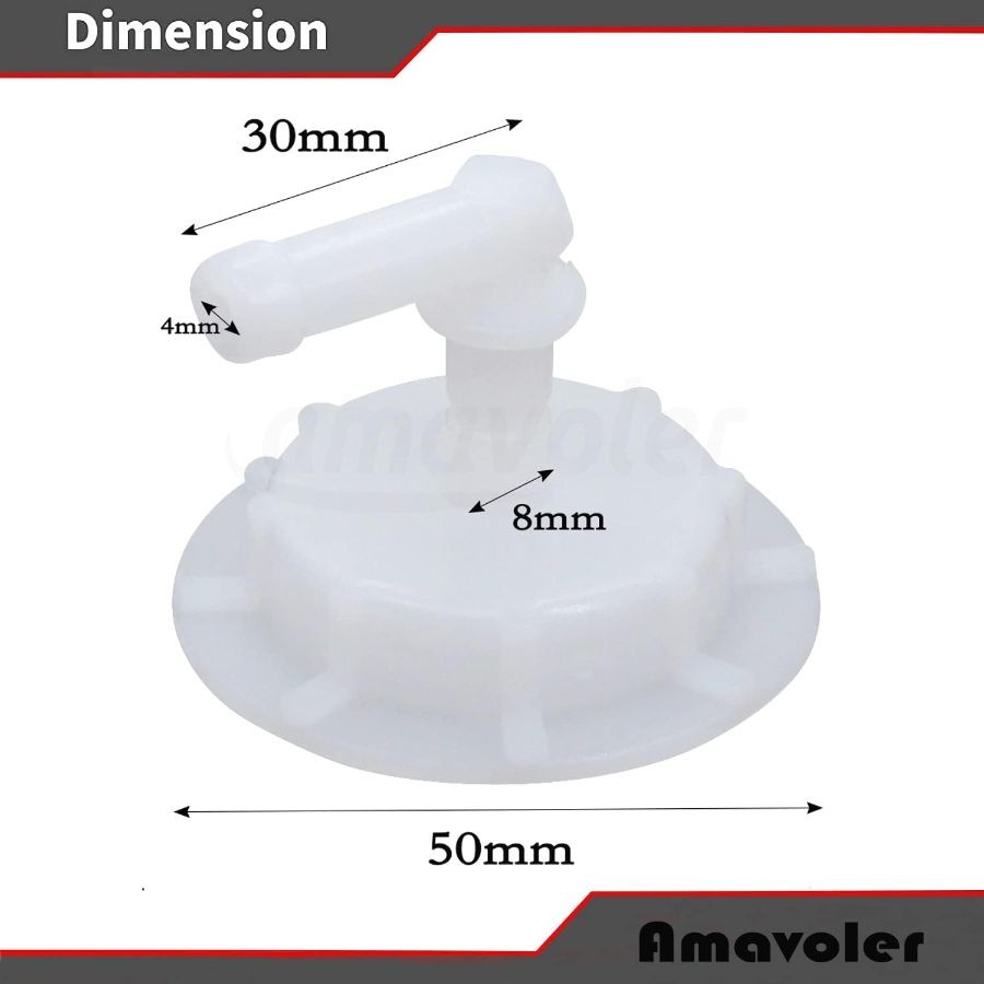 4 PCS Radiator Coolant Reservoir Overflow Tank Cap w/Joint. OEM#:19106-RNA-A48,1