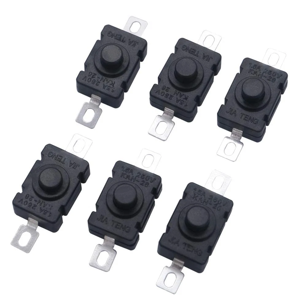 50x Flat Latching Micro ON/OFF Switch 250V 1.5A Self-Lock Push Button Switch US