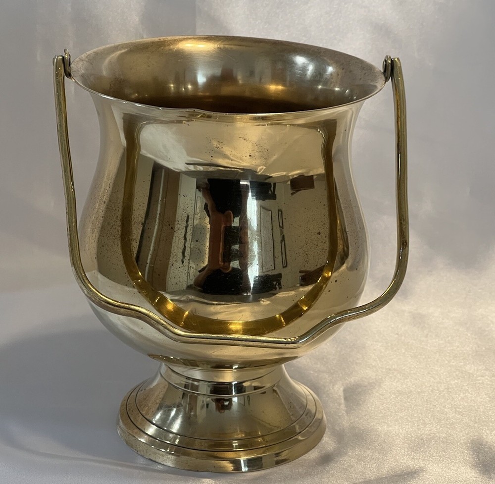 International Silver Co. Hand Made Pot Brass Over Silverplate