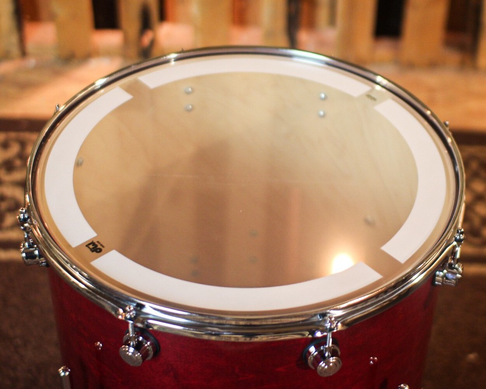 DW Performance Cherry Stain Floor Tom - 16x18