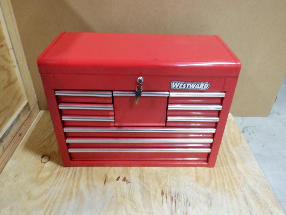 WESTWARD 10 DRAWER TOOLBOX WITH LOCK