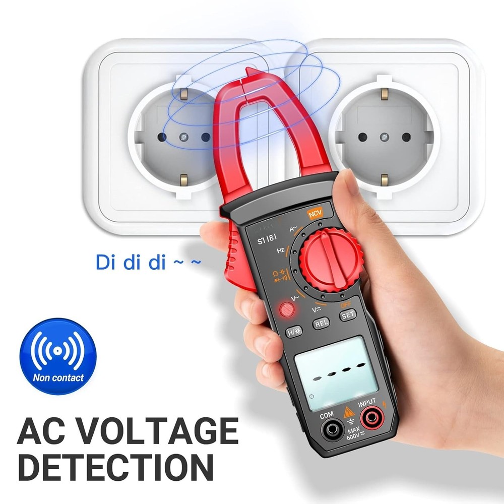 Digital Clamp Meter Multimeter Tester 4000Counts With Backlight Electrical Tool