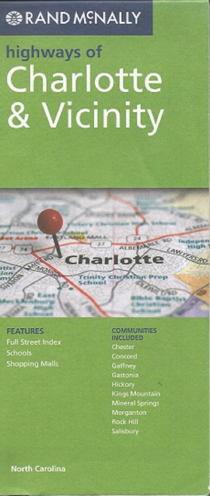 Charlotte & Vicinity (SC) Road Map by Rand McNally
