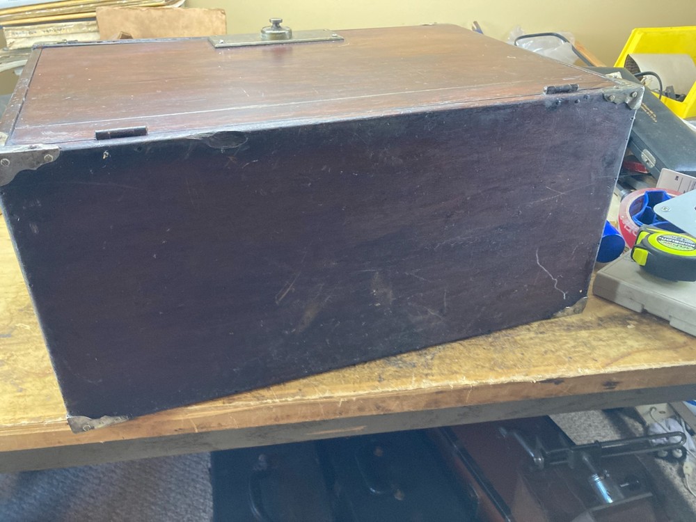 Early Handmade Custom Machinist Tool Chest Box