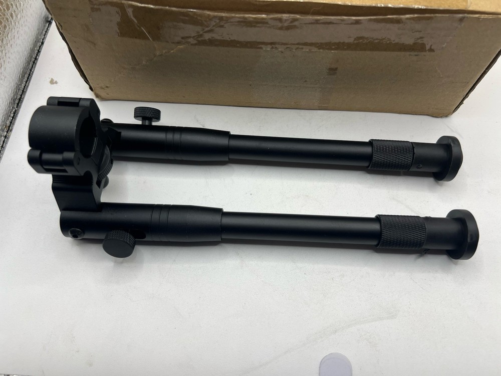 BESTSIGHT Clamp-on 6-9” Bipod for Rifles Round Mount Quick Release Foldable