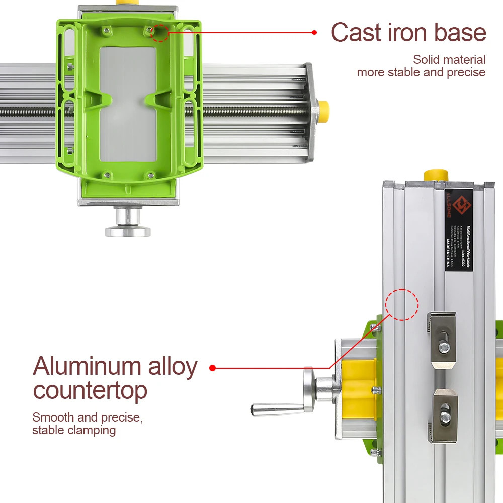 Mini Milling Machine Worktable Multifunction Drill Vise Fixture Working Table