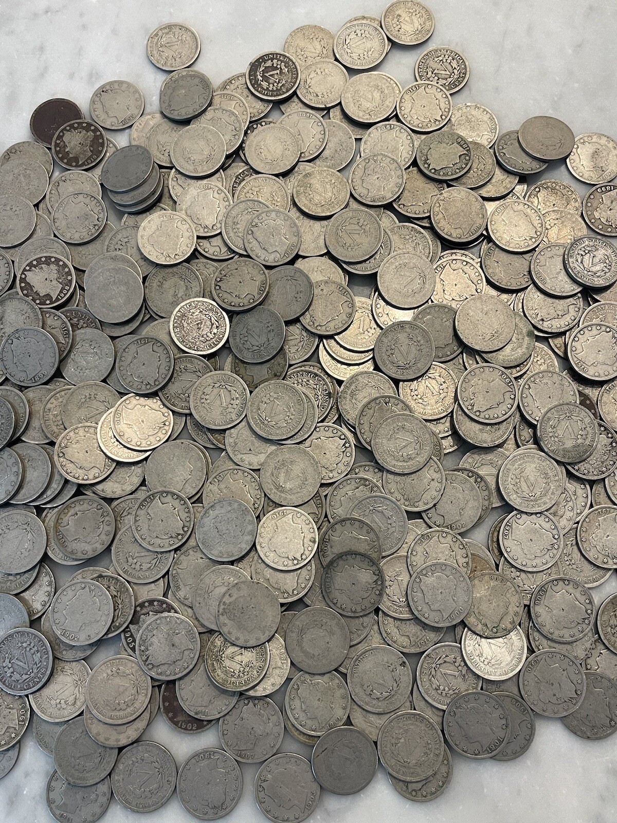[Lot of 40] V Nickels Liberty Head - Full Readable Dates - Choose How Many Lots!