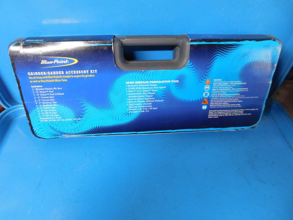 UN- USED, BLUE POINT "GRINDER/SANDER ACCESSORY KIT", PART #AT401DGK