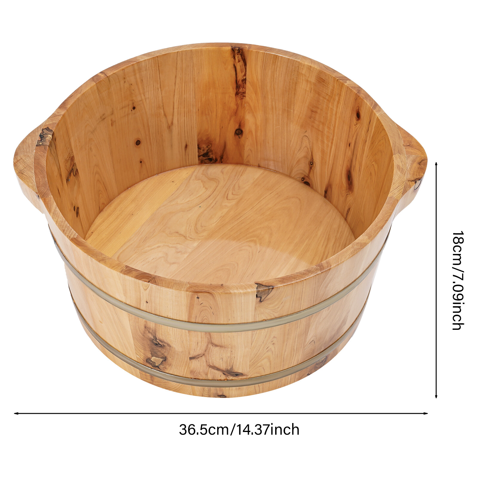 Wooden Foot Soak Basin Foot Bath Bucket Foot Bath Barrel Soaking Feet Spa Basin