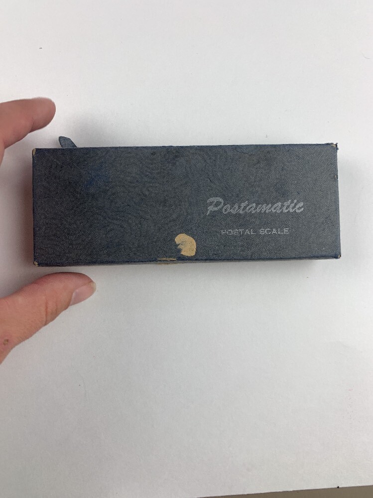 Vintage Postmatic Pocket Postal Scale W Box