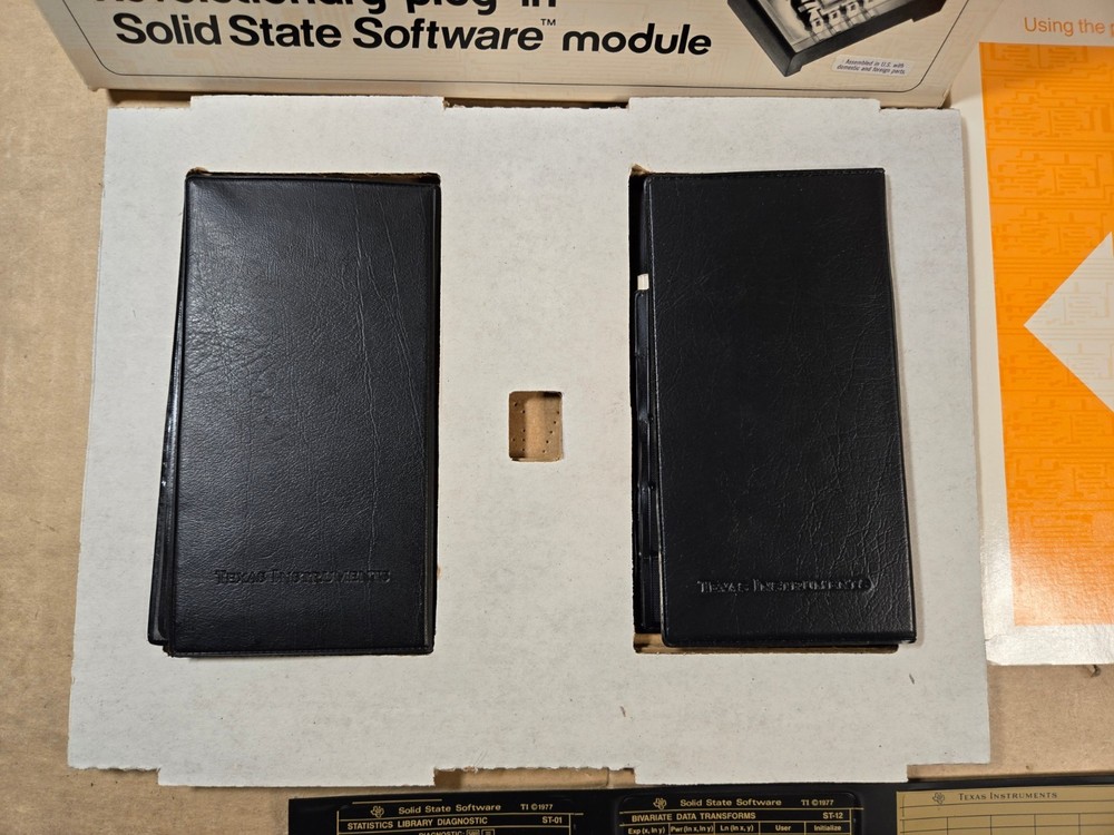 NOS Texas Instruments Applied Statistics Software Module For TI-58 TI-59