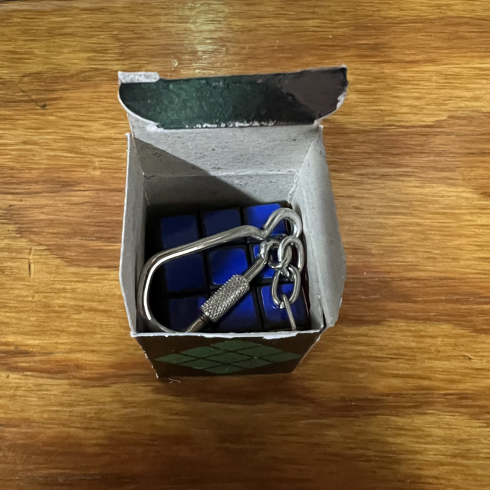 KEY CHAIN MAGIC PUZZLER RUBIX CUBE TOY VINTAGE NOS