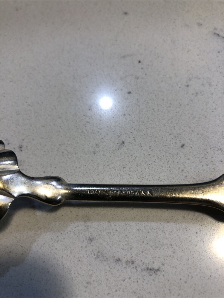 Antique 1846 Rogers AA Silverplate Shell Pattern Sugar/Berry Spoon