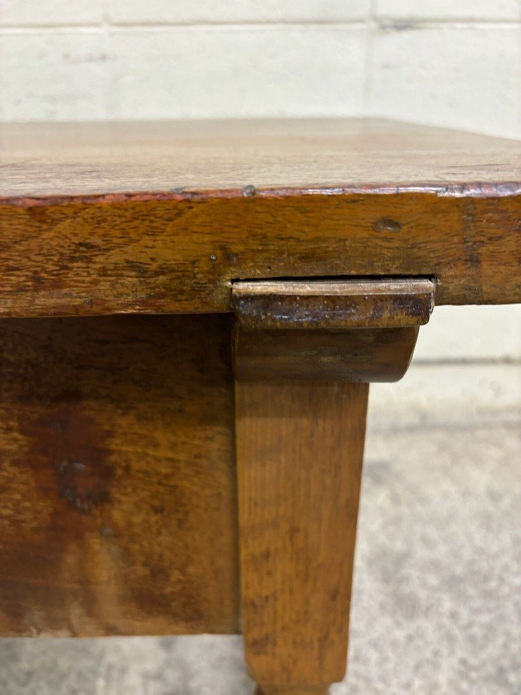 Antique Rustic Spanish Colonial Farm Table Library Table Work Table