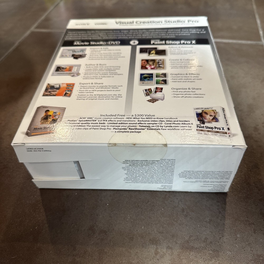 Corel Sony Visual Creation Studio Pro_Retail Box SEALED