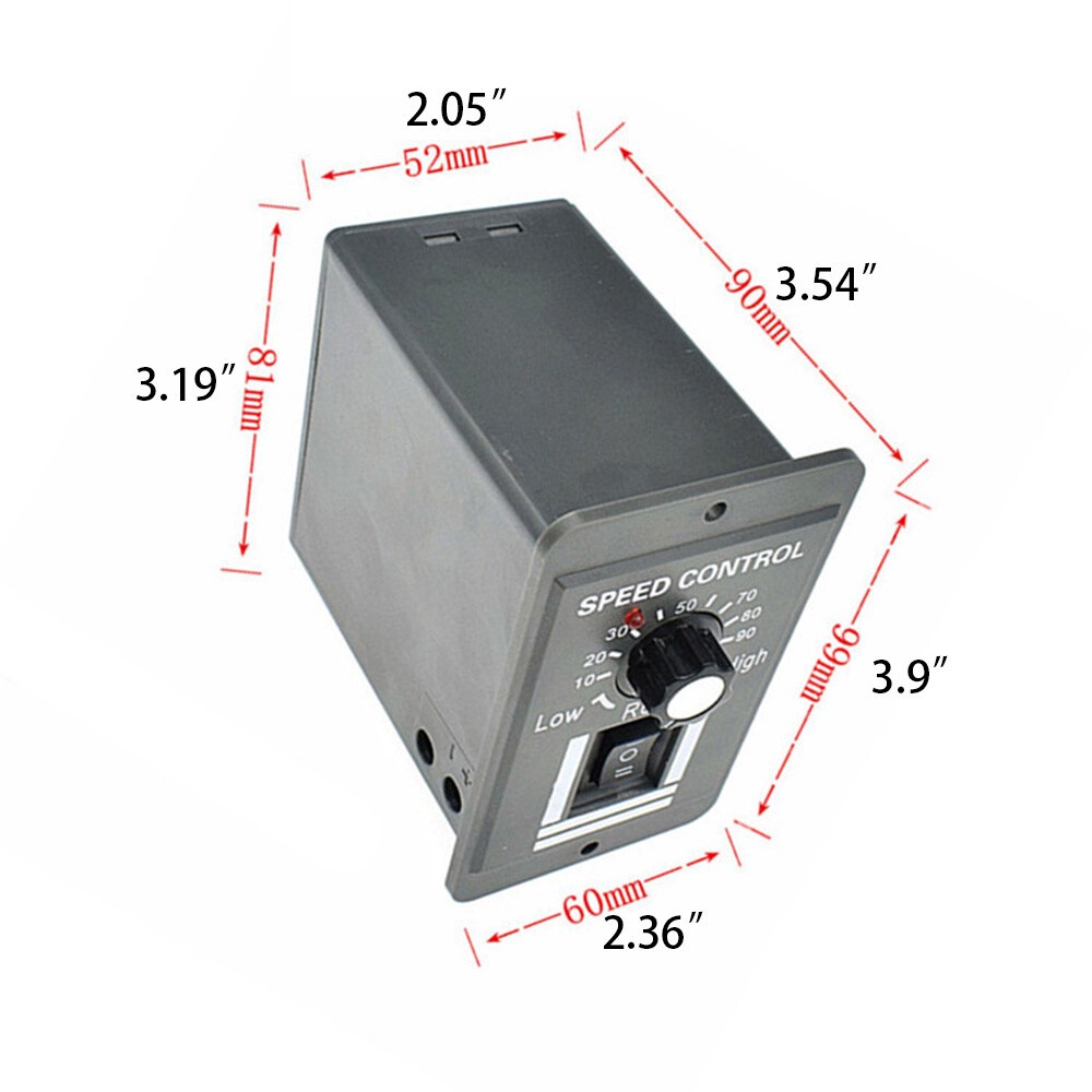PWM DC Motor Speed Controller 12V 24V 36V 48V Variable Speed Switch Reverse
