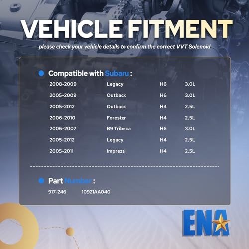 Engine Variable Valve Timing Solenoid VVT Compatible with Subaru Outback