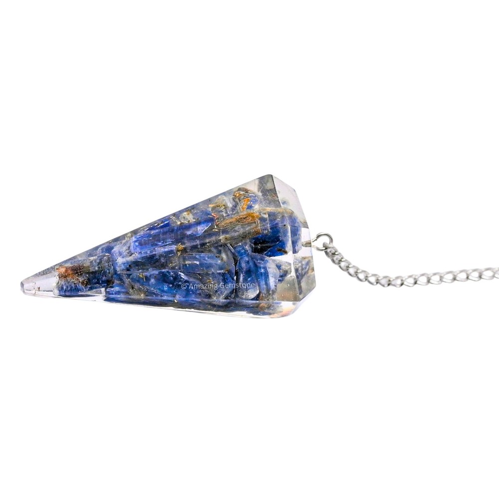 Kyanite Orgone Crystal Pendulums