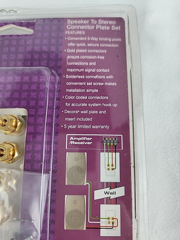 Wall Mounted Speaker Connector