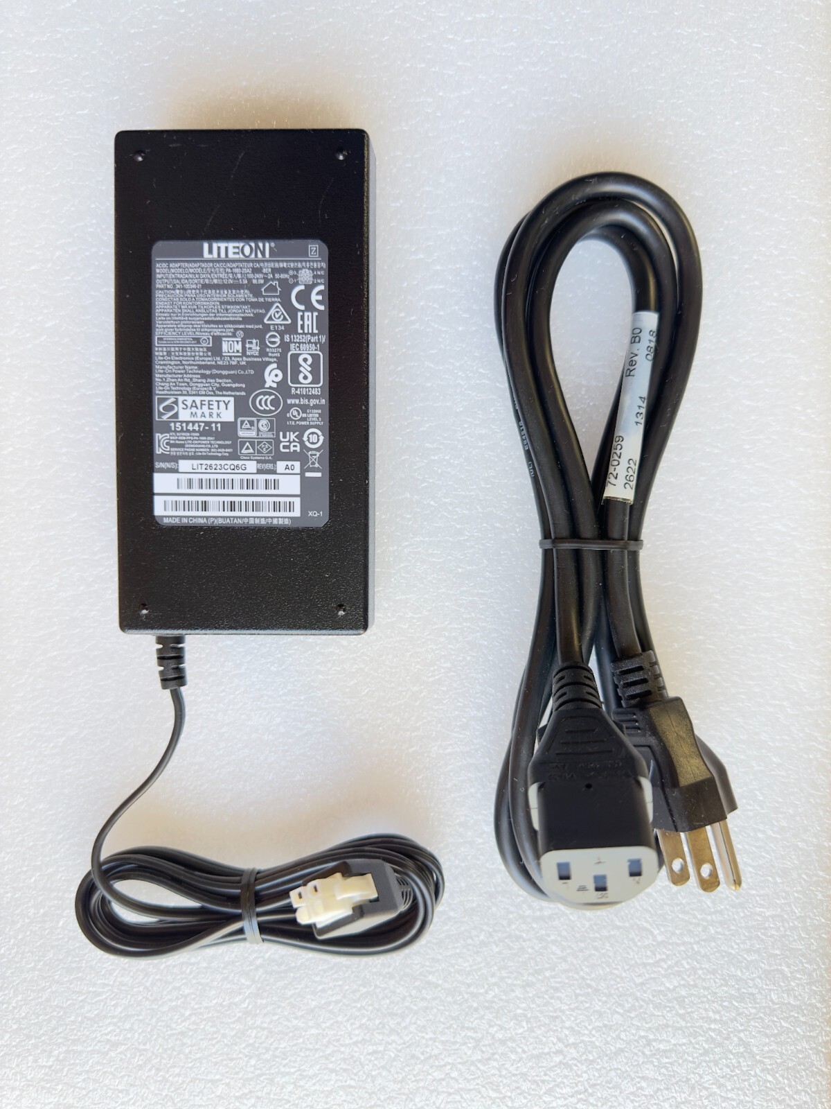 Cisco PWR-66W-AC-V2 ADP-66CR AC 100-240V 66W Power Supply - 1100 Series Routers