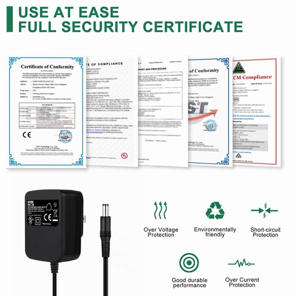 9V AC Adapter Fits Alesis Command Mesh Debut DM10 Nitro Drum Module Charger
