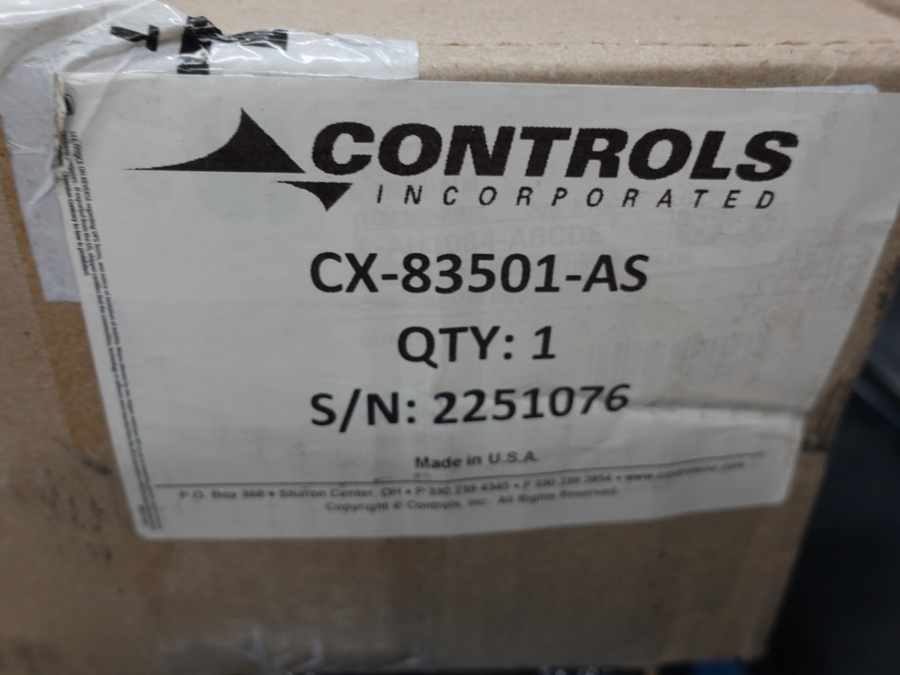 Controls Incorporated CX-83501-AS Control Panel